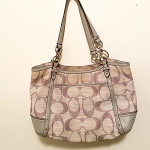 Grey Coach shoulder bag